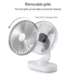 Ventilatore da tavolo portatile 4W ricaricabile USB-C