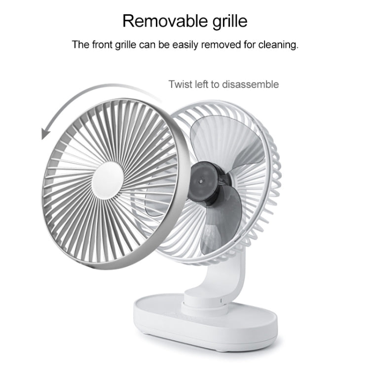 Ventilatore da tavolo portatile 4W ricaricabile USB-C