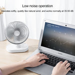 Ventilatore da tavolo portatile 4W ricaricabile USB-C