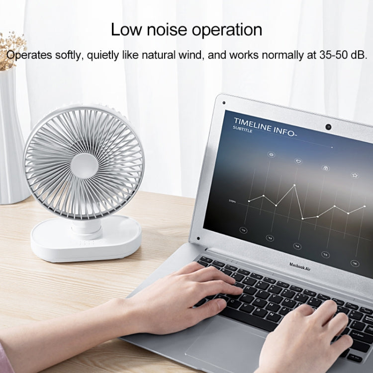 Ventilatore da tavolo portatile 4W ricaricabile USB-C
