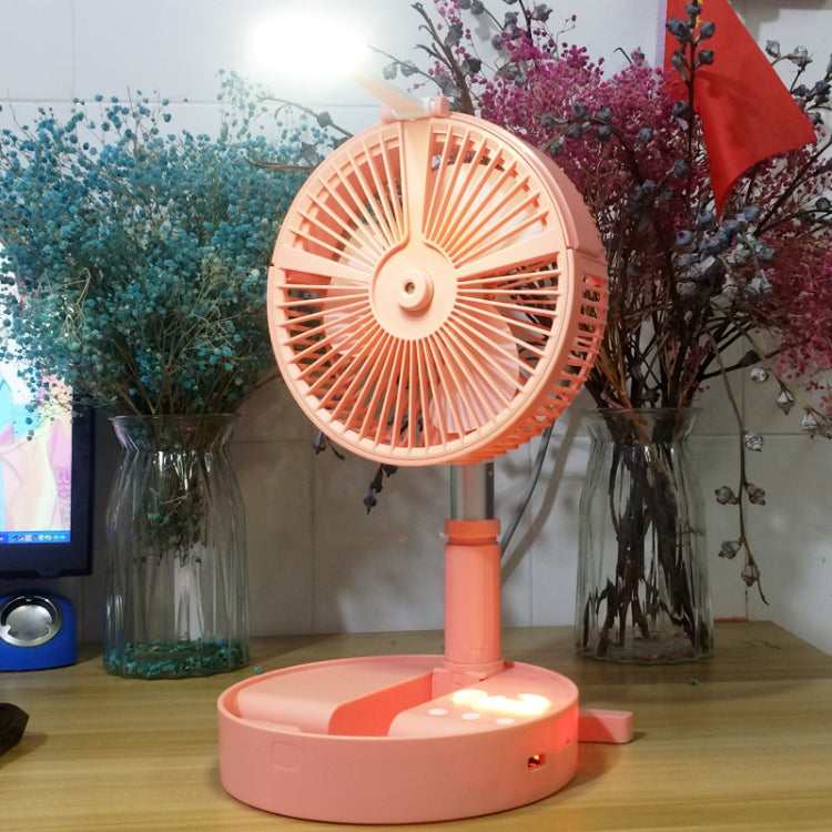 Humidifying and Moisturizing Spray Fan Portable Folding Table Fan with USB Charging