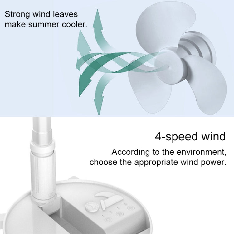 Humidifying and Moisturizing Spray Fan Portable Folding Table Fan with USB Charging