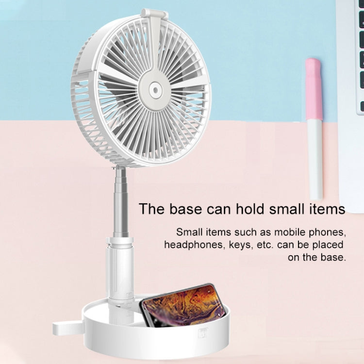 Humidifying and Moisturizing Spray Fan Portable Folding Table Fan with USB Charging