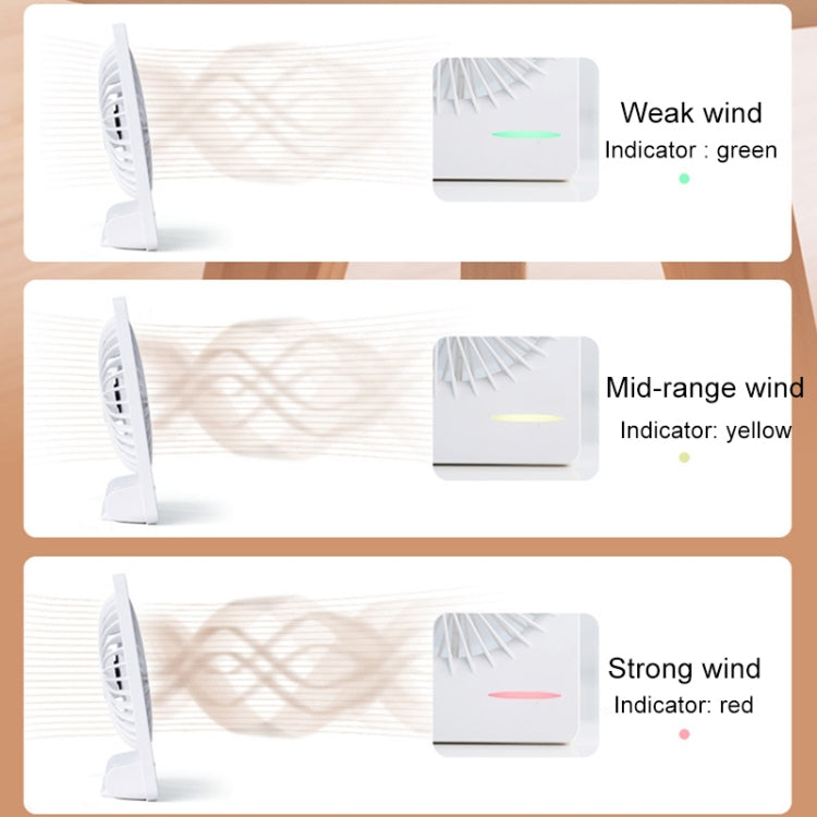 Mini ventilatore USB portatile da tavolo 3 velocità