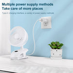 Elettroventilatore Clip-on F601 con Display LED e Batteria