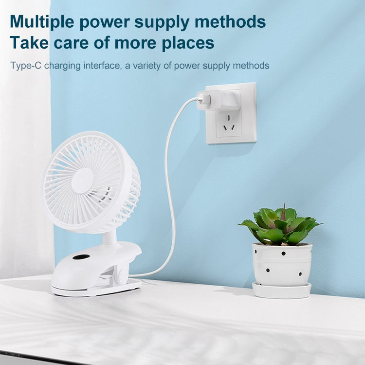 Elettroventilatore Clip-on F601 con Display LED e Batteria