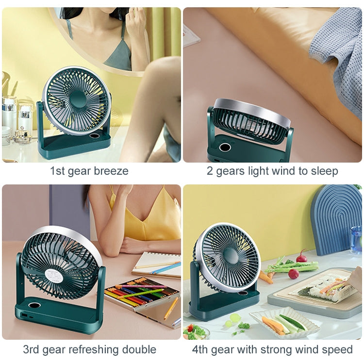 Ventilatore elettrico da tavolo F701 con display LED