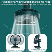 F702 Auto Shaking Electric Table Fan with LED Display