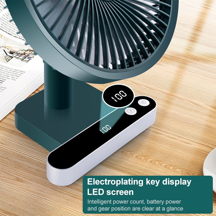 F702 Ventilatore elettrico da tavolo con scuotimento automatico con display a LED