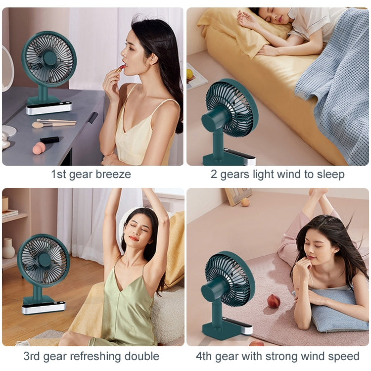 F702 Auto Shaking Electric Table Fan with LED Display