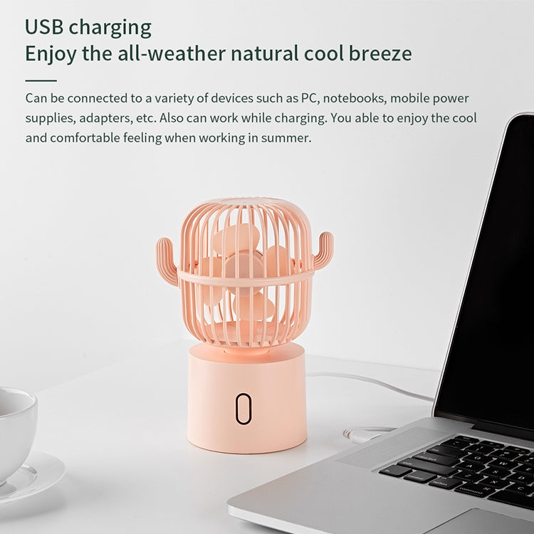 F6 Cactus USB Portable Electric Shaking Head Table Fan