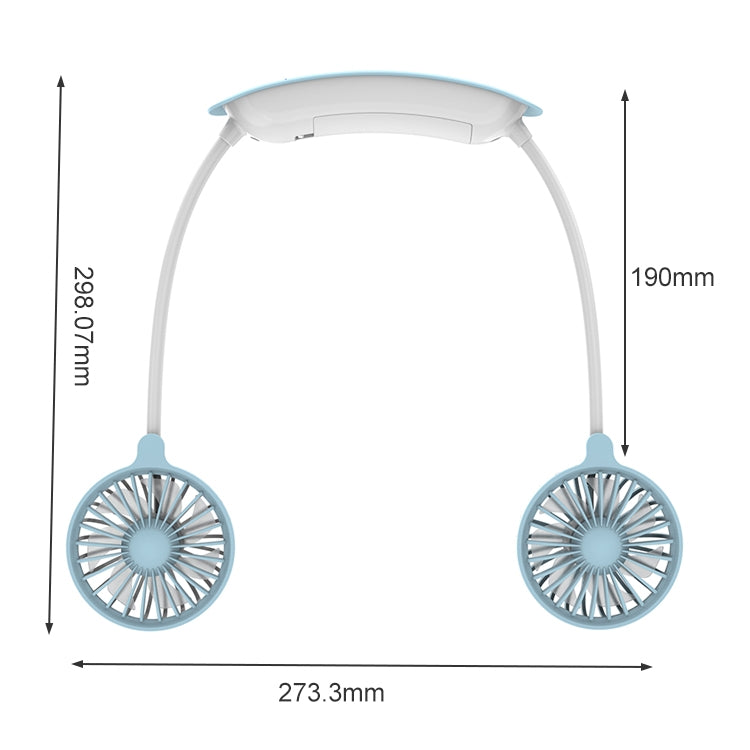 F6 Mini ventilatore da collo appeso per esterno Ricarica USB Piccolo ventilatore pigro