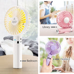 Ventilatore elettrico portatile pieghevole S2 con luce notturna