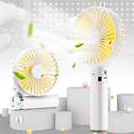 Ventilatore elettrico portatile pieghevole S2 con luce notturna