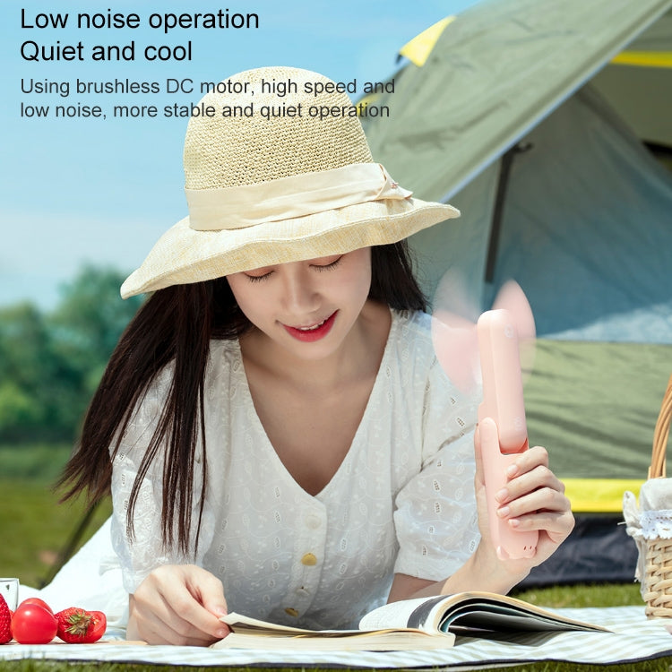 ξMystery, poor j is u life F8X upgrade version mini portable folding fan multifunctional, F8X (Pink), F8X (White), F8X (Brown)