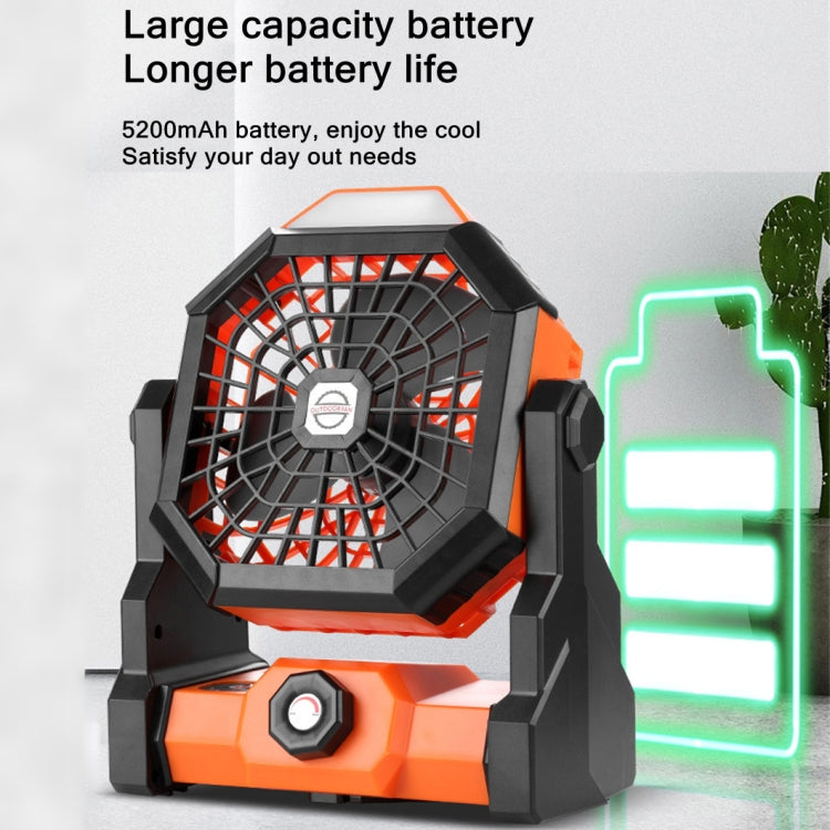 X3 Portable Outdoor Fan USB Charging Air Cooling Fan with LED Night Light