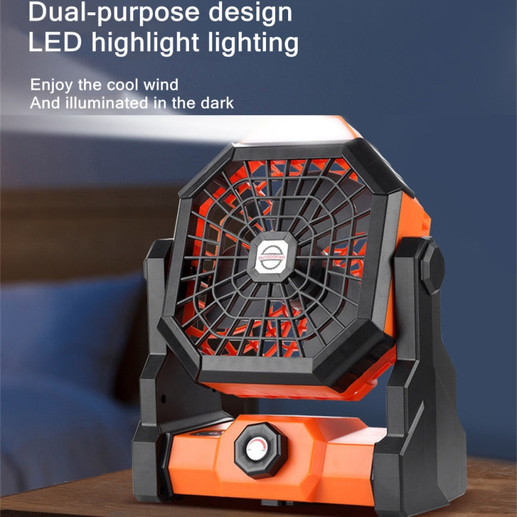 X3 Portable Outdoor Fan USB Charging Air Cooling Fan with LED Night Light