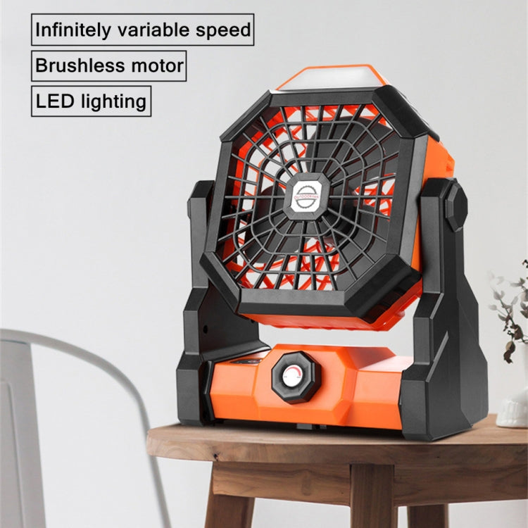 X3 Ventilatore portatile da esterno Ventola di raffreddamento ad aria con ricarica USB con lampada notturna a LED