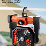 Ventilatore portatile ricaricabile USB con lampada LED