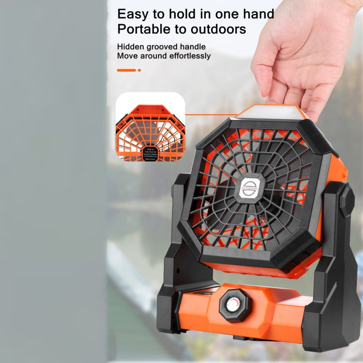 Ventilatore portatile ricaricabile USB con lampada LED
