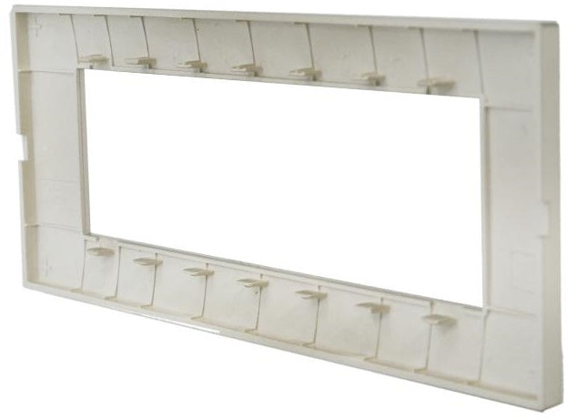 Placca in tecnopolimero 7 posti color sabbia compatibile Vimar Plana 6970597464513 6007-11 EL003
