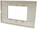 Placca in tecnopolimero 3 posti color sabbia compatibile Vimar Plana 6970597464179 6003-11 EL004