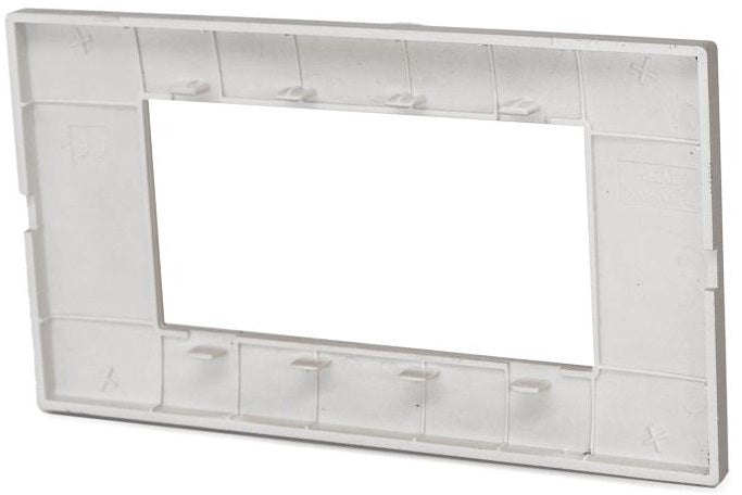Placca in tecnopolimero 4 posti color argento compatibile Vimar Plana 6970597464292 6004-9 EL007