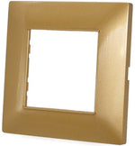 Placca in tecnopolimero 2 posti color oro compatibile Vimar Plana 6970597463110 6002-12 EL009