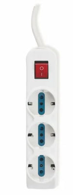 Multipresa ciabatta 9 posizioni con 3 schuko e 6 bipasso con interruttore 8053323553496 EL013