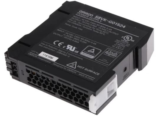 Alimentatore switching per guida DIN 24V 15W 650mA Omron Industrial  S8VK-G01524