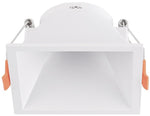 Supporto quadrato per faretto GU10 da incasso 83x83mm bianco 6972538049803 2026990 EL026