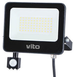 Faro LED da esterno con sensore PIR 50W 5000lm luce fredda 6000k 6970233833871 3022730 EL027