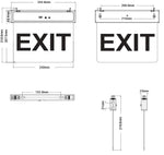Lampada LED d'emergenza "EXIT" 2W 6500k luce fredda 6970233838012 5020140 EL032