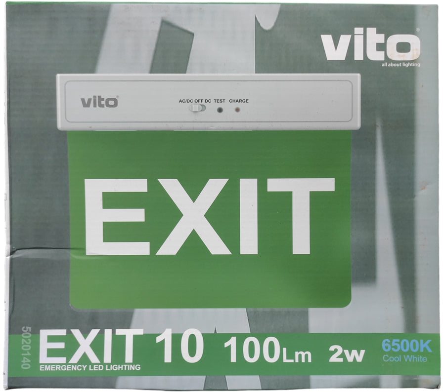 Lampada LED d'emergenza "EXIT" 2W 6500k luce fredda 6970233838012 5020140 EL032