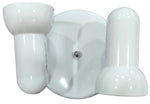 Lampada applique da parete 2xE27 in metallo bianco 210080 EL034