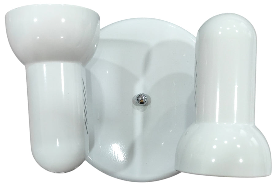 Lampada applique da parete 2xE27 in metallo bianco 210080 EL034