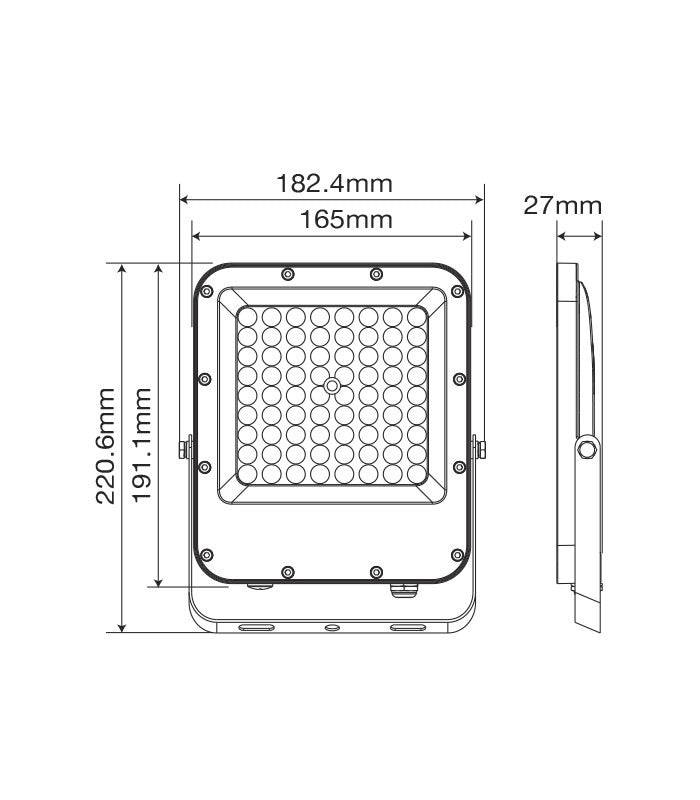 Faro LED 50W 4000K 5900lm IP65 luce naturale 6972538046727 3022760 EL051
