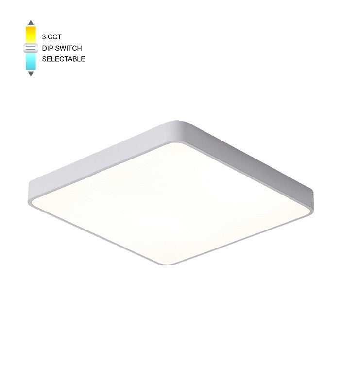 Plafoniera LED quadrata 25W 2000lm 3CCT bianca 2026140 6972538048486 EL052