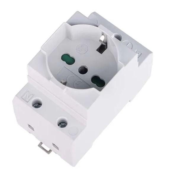 Presa Schuko per quadro elettrico 16A 250V Bipasso + Terra EBSA4-Y EL059