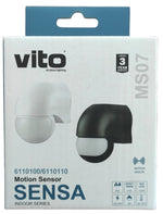 Sensore di movimento PIR nero IP44 1200W 6972538043146 6110110 EL060