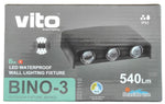 Lampada applique nero da esterno 6W SMD 16*10CM IP65 6970233835332 3231110 EL068