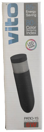 Lampada applique da esterno 6W 300Lm luce natruale 4000K Φ60x225mm  6970233837305 3230290 EL089