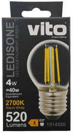 Lampadina LED 4W 520Lm E27 2700K luce calda 6970233836575 1514550 EL1012