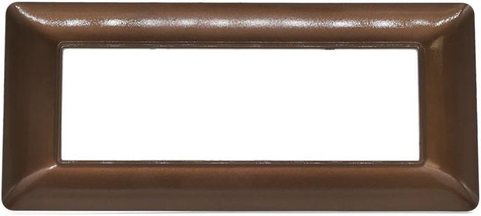 Placca 7 posti in tecnopolimero color bronzo compatibile Matix
