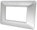 Placca in tecnopolimero 3P argento compatibile Matix 6970311027161 8003-05 3P Argento Btcino Matix EL1043