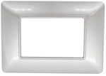 Placca in tecnopolimero 3P argento compatibile Matix