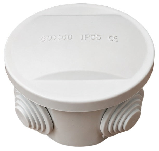 Scatola di derivazione tonda da esterno IP55 80x50 mm 8055598010479 EL670