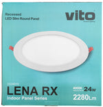 Pannello LED rotondo 24W 2280lm 4000k luce naturale Vito 6970233836124 2024010 EL114