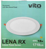 Pannello LED rotondo 18W 1710lm 4000k luce naturale Vito 6970233836094 2023980 EL116