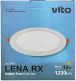 Pannello LED rotondo 12W 1200lm 6000k luce fredda Vito 6970233836070 2023960 EL118